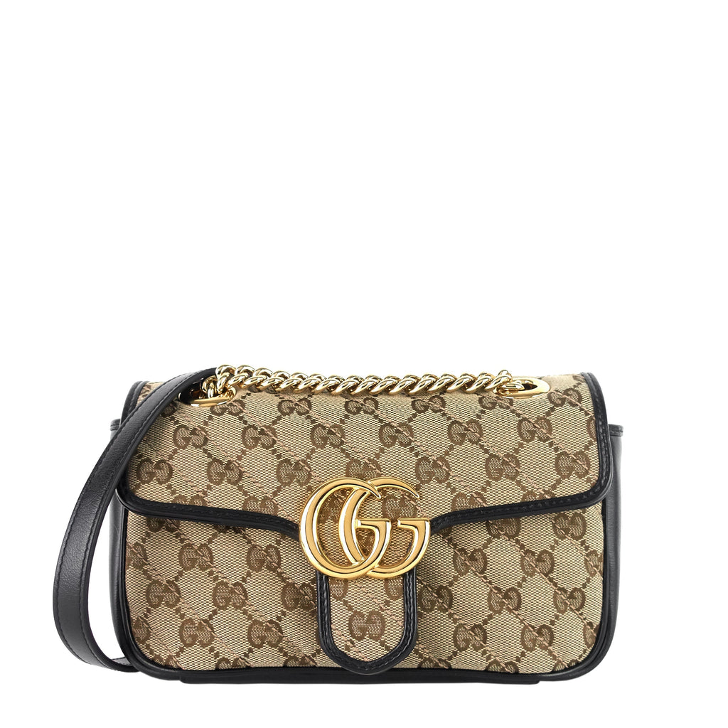 Gucci GG Marmont Small MatelassÃ© Monogram Canvas Shoulder Bag