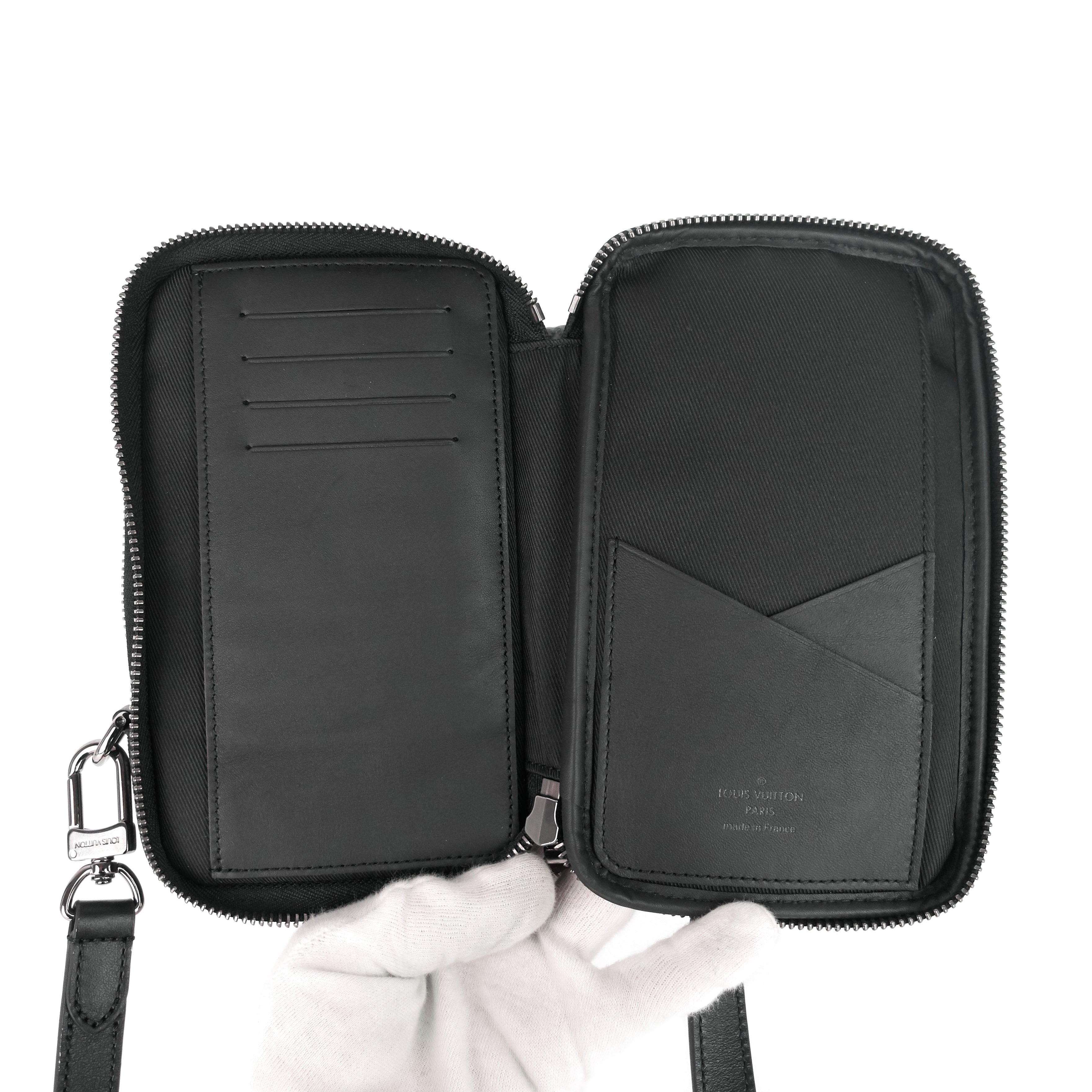 Louis Vuitto Double Phone Eclipse Reverse Canvas Pouch