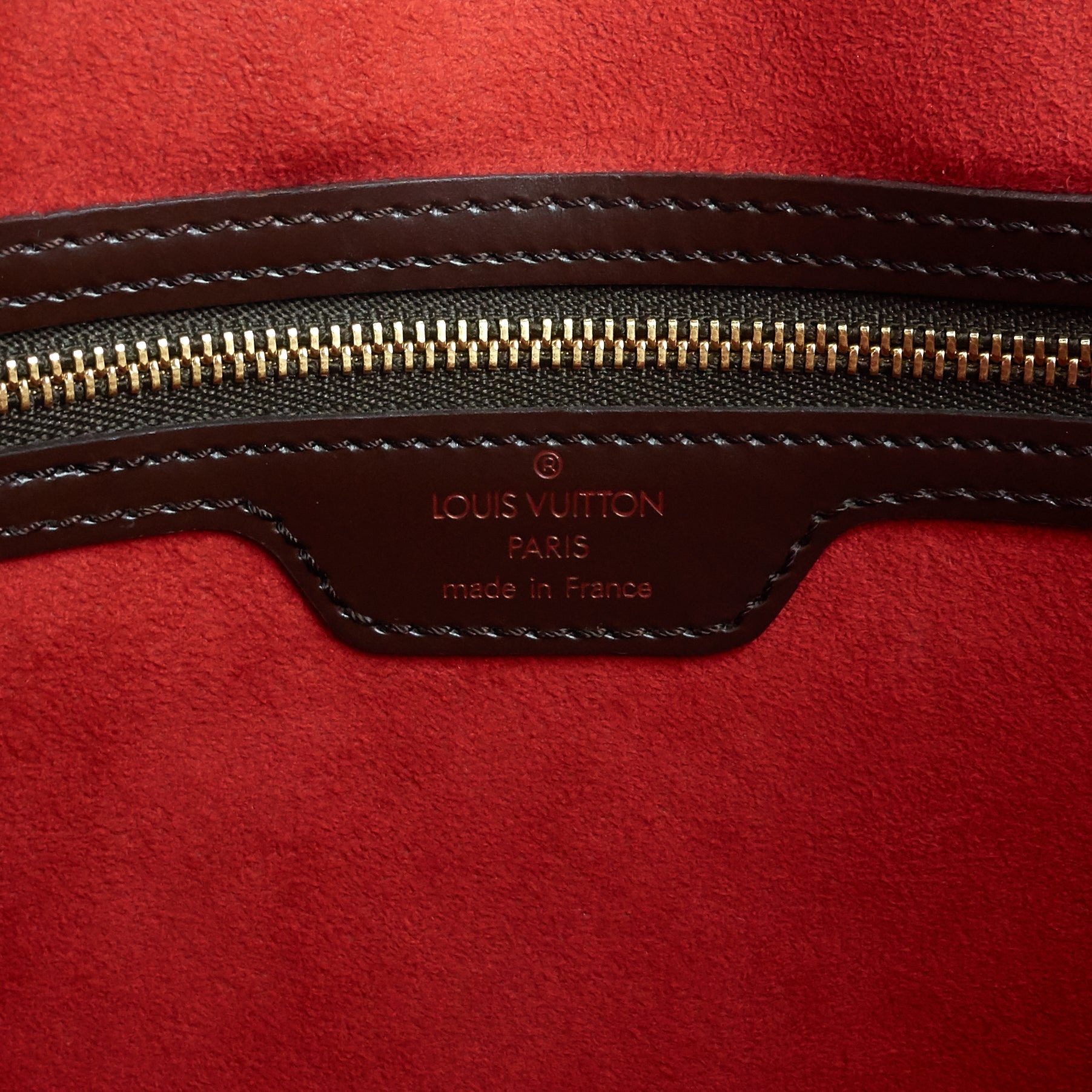 Louis Vuitto Uzes Damier Ebene Canvas Bag