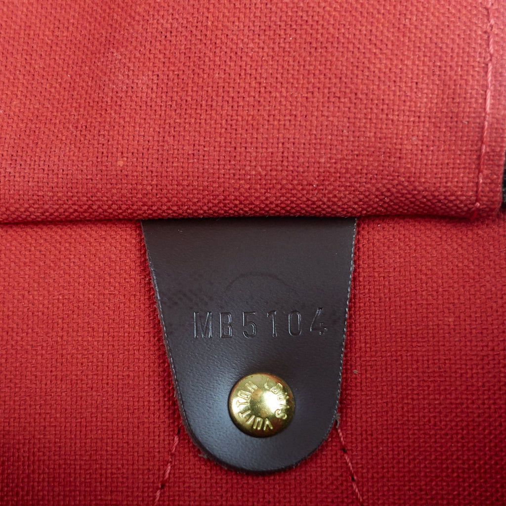 Louis Vuitto Speedy 30 BandouliÃ¨re Damier Ebene Canvas Bag
