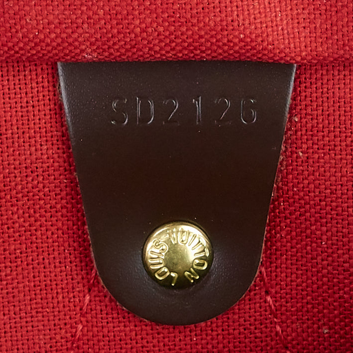 Louis Vuitto Speedy 30 Damier Ebene Canvas Bag