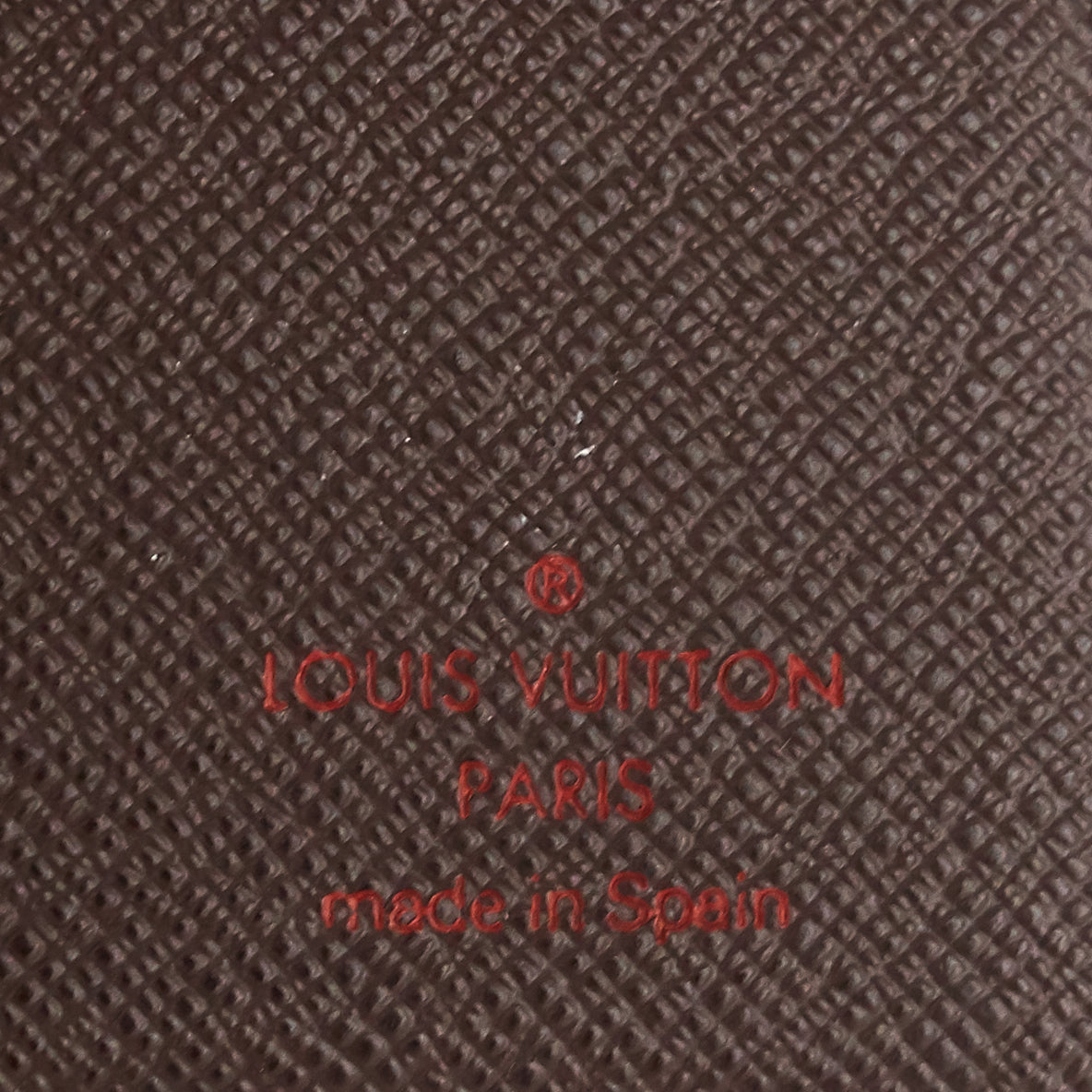 Louis Vuitto Billfold Damier Ebene Canvas Wallet