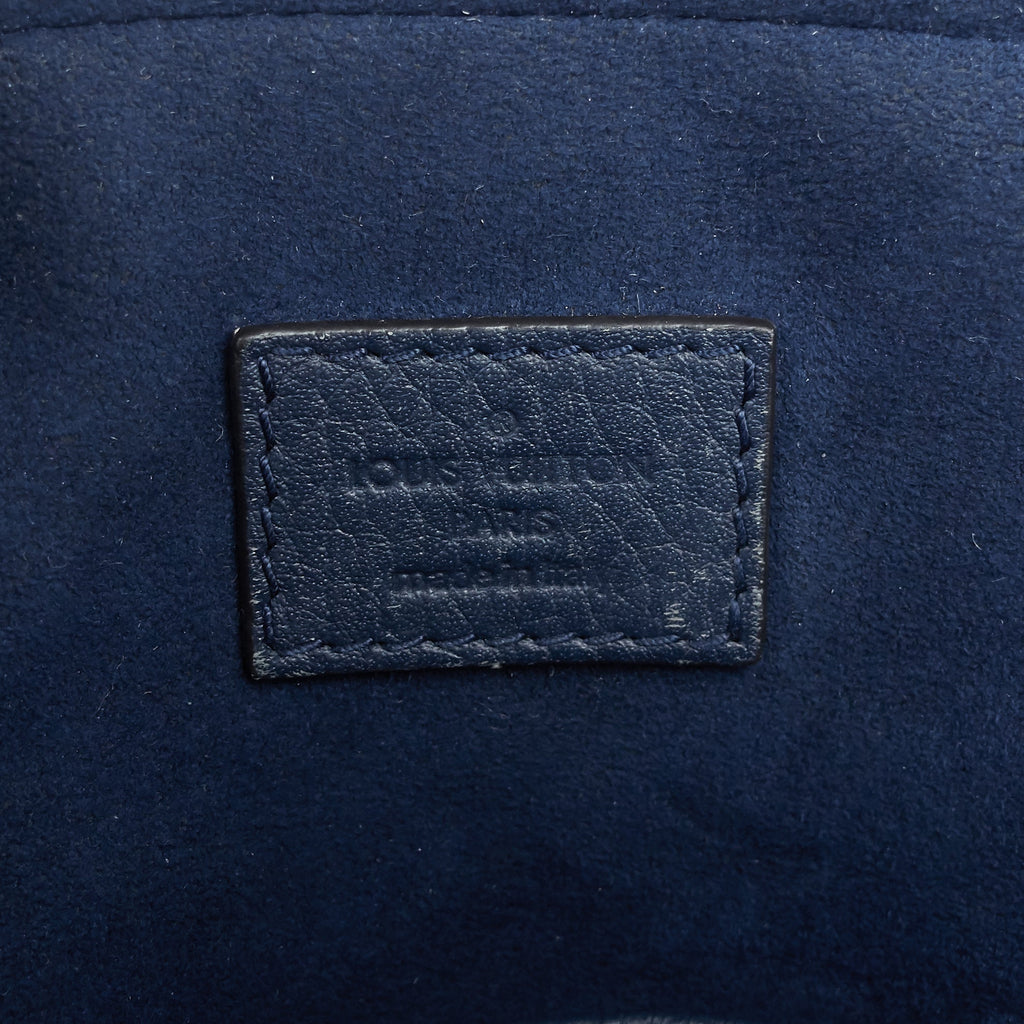 Louis Vuitto Amazone Blue Taurillon Leather Crossbody Bag