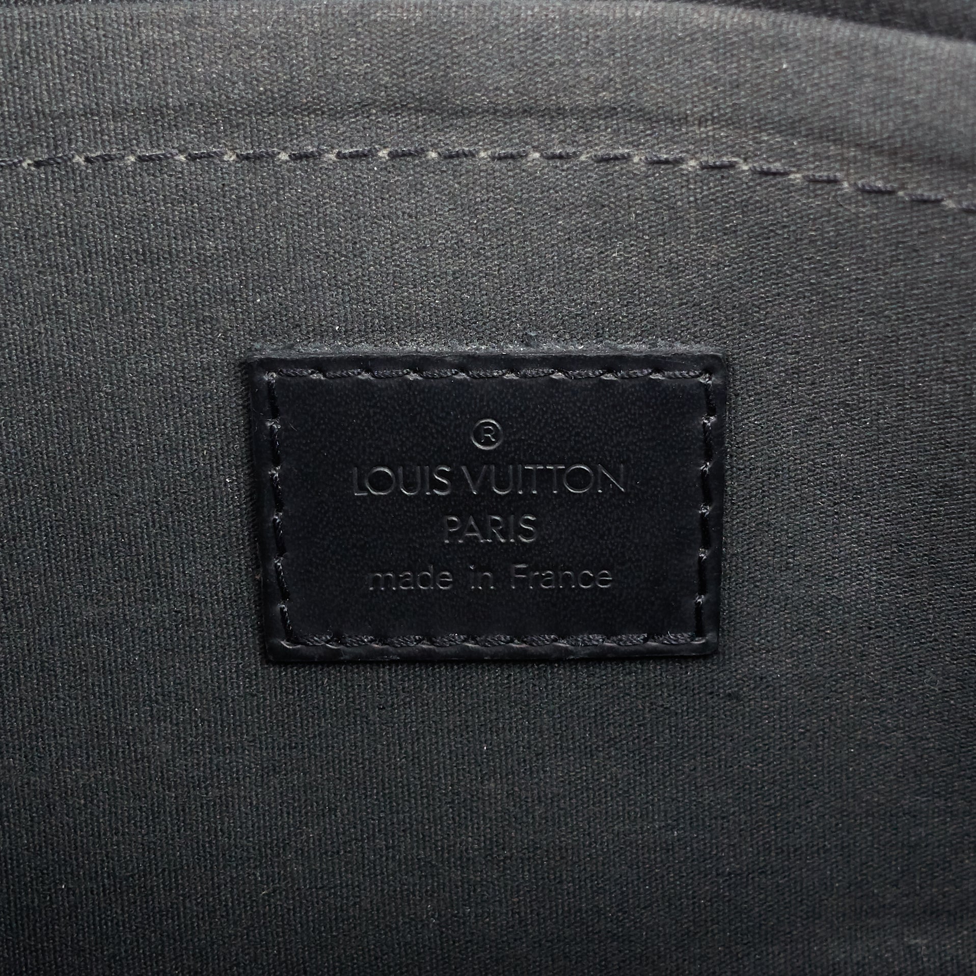 Louis Vuitto Dhanura Black Epi Leather Handbag