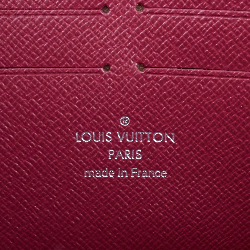 Louis Vuitto Zippy Wallet Fuchsia Epi Leather Wallet
