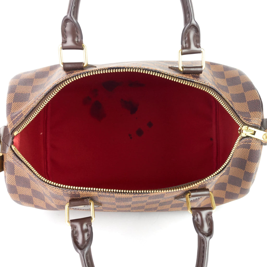 Louis Vuitto Speedy 30 Damier Ebene Canvas Bag
