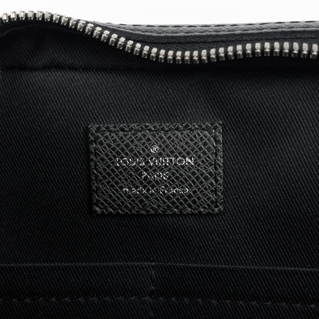 Louis Vuitto Porte-Document Voyage Ardoise Leather Briefcase Bag