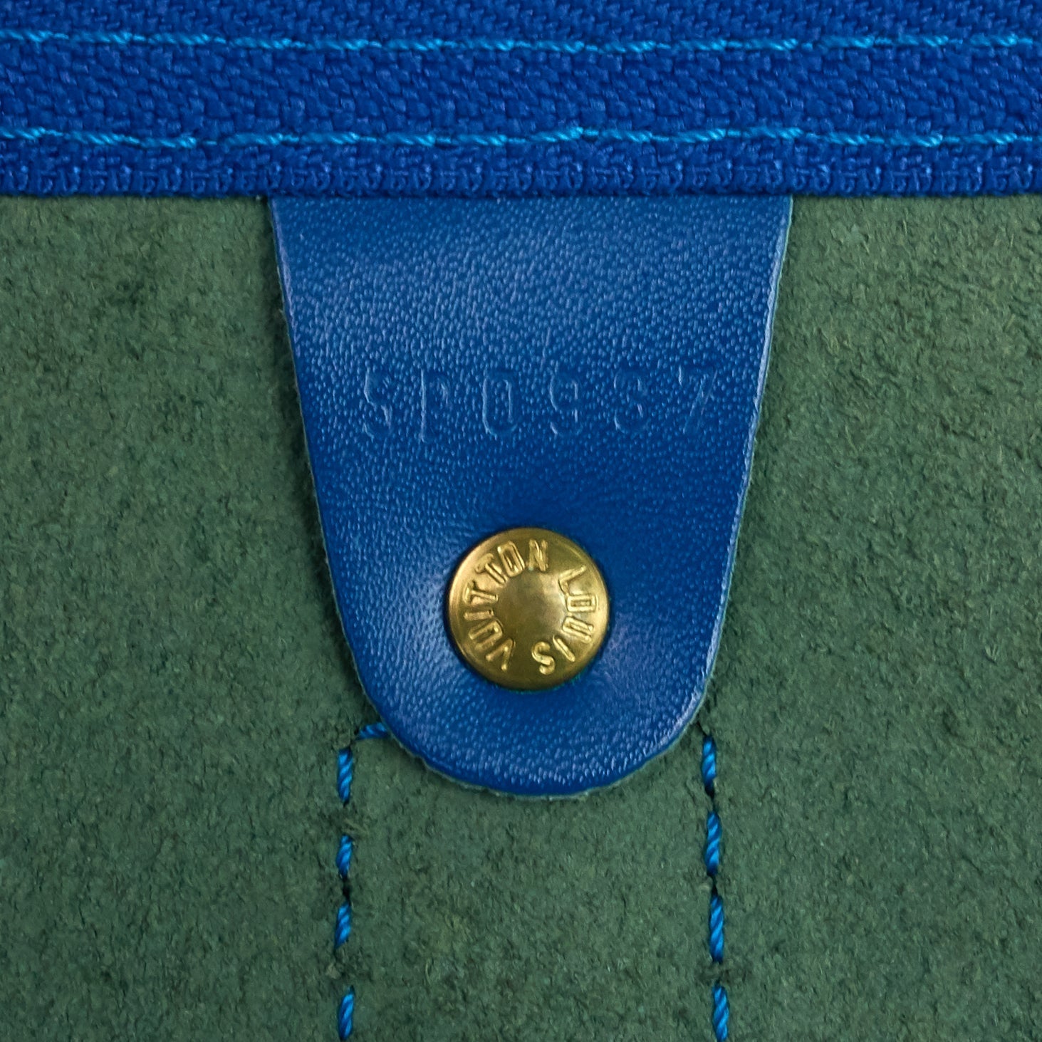 Louis Vuitto Keepall 45 Blue Epi Leather Bag