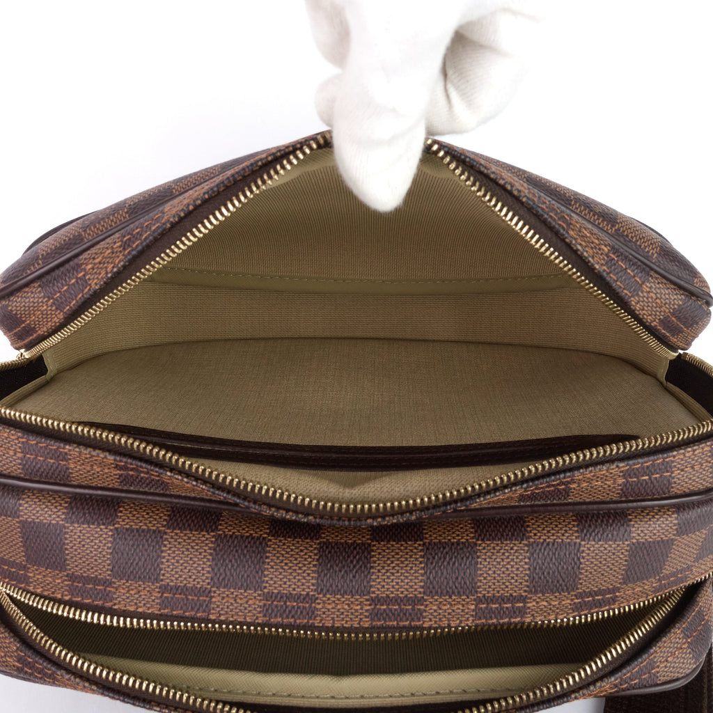 Louis Vuitto Reporter PM Damier Ebene Canvas Messenger Bag