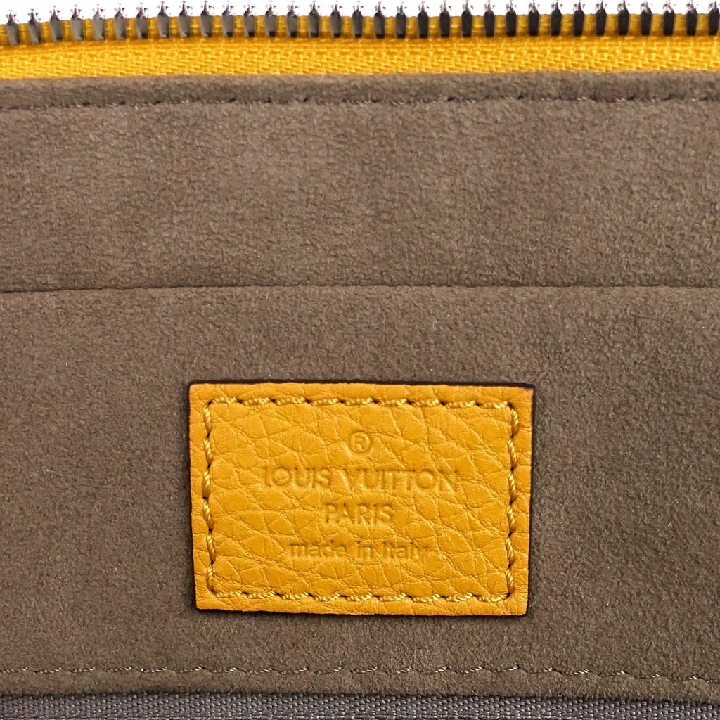 Louis Vuitto Porte-Documents Voyage PM Yellow Taurillon Leather Briefcase Bag