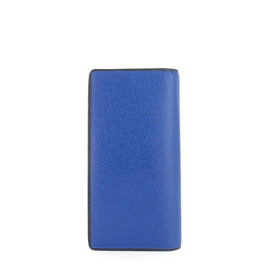 Louis Vuitto Brazza Blue Epi Leather Wallet