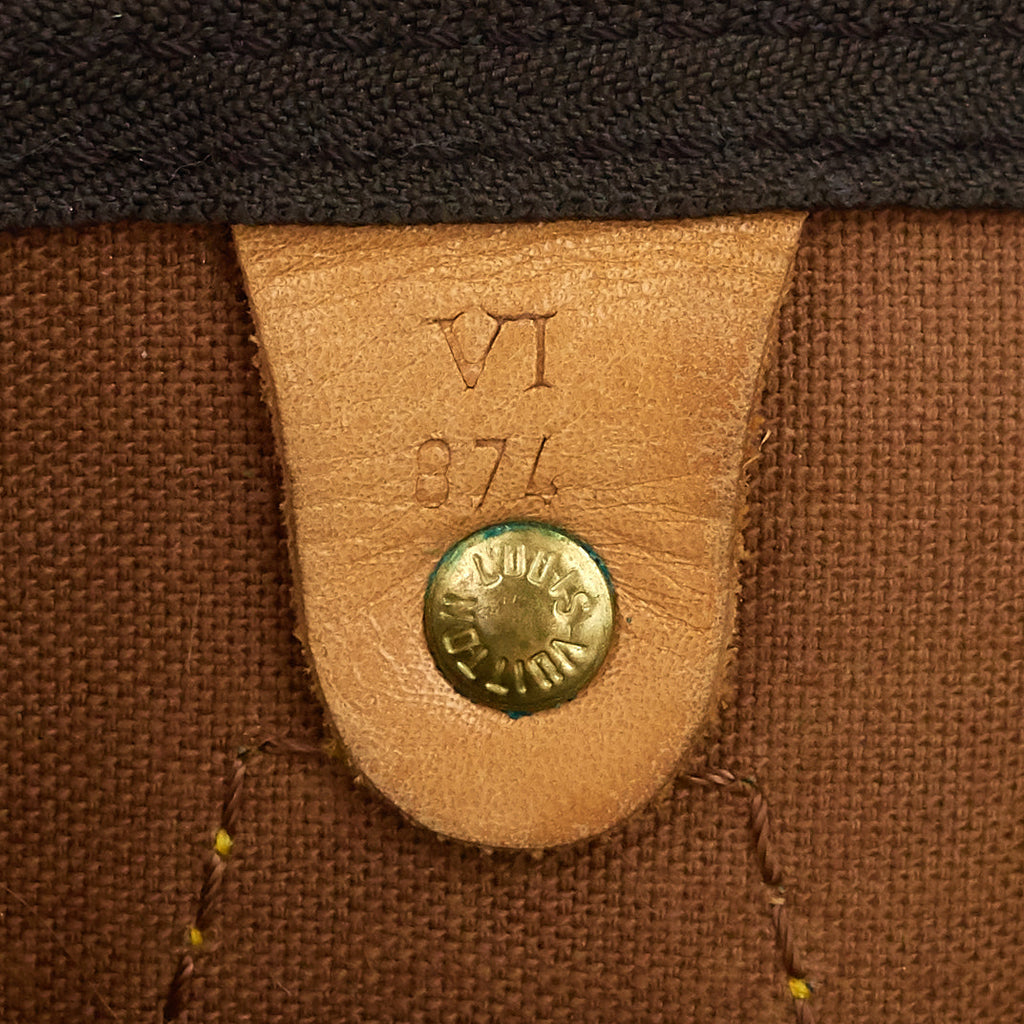 Louis Vuitto Speedy 30 Monogram Canvas Handbag