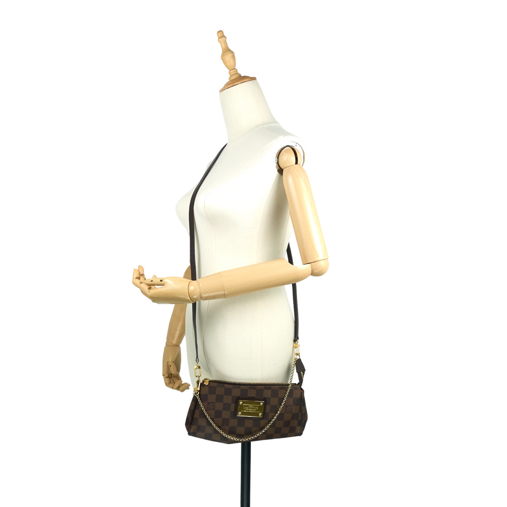 Louis Vuitto Eva Damier Ebene Crossbody Bag