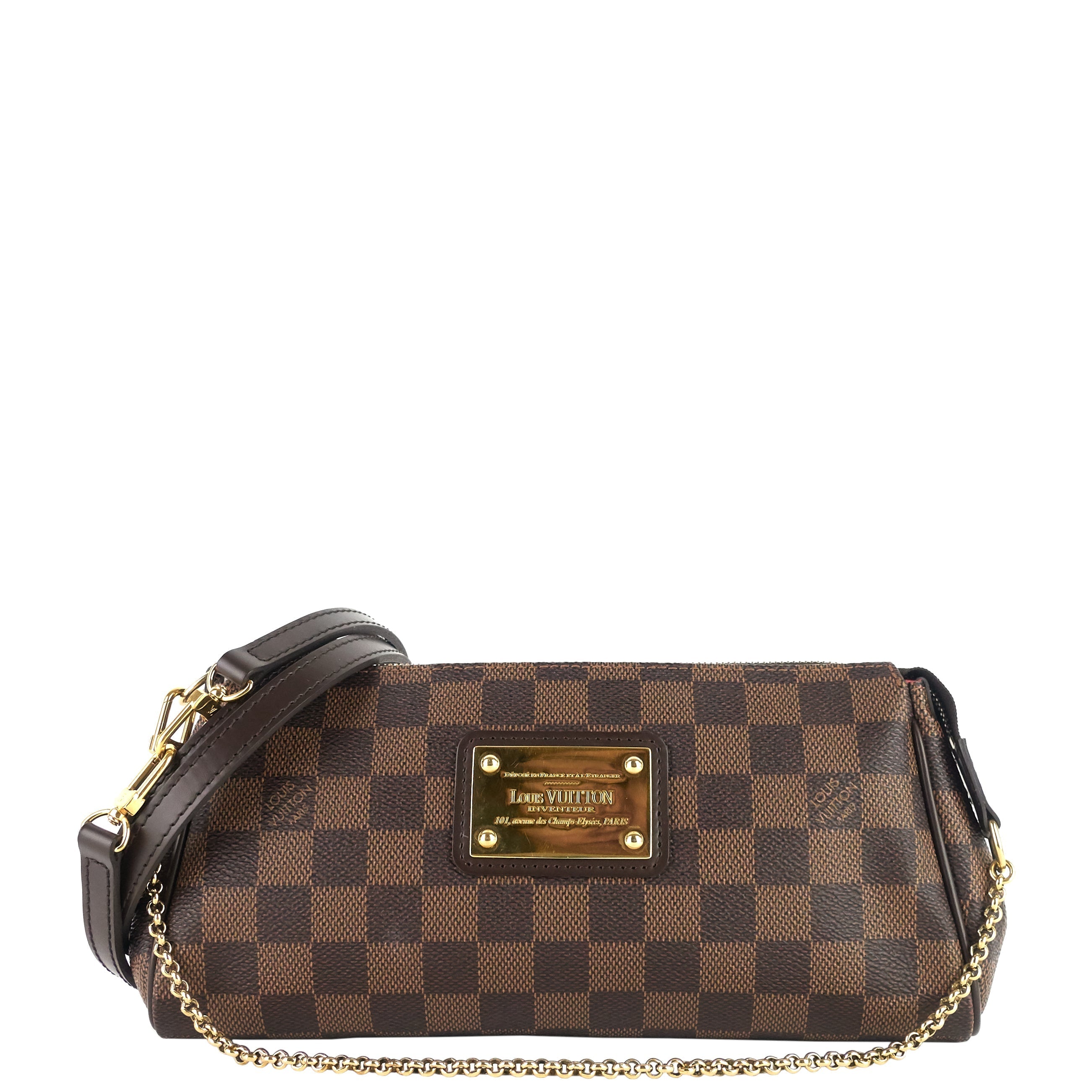 Louis Vuitto Eva Damier Ebene Crossbody Bag