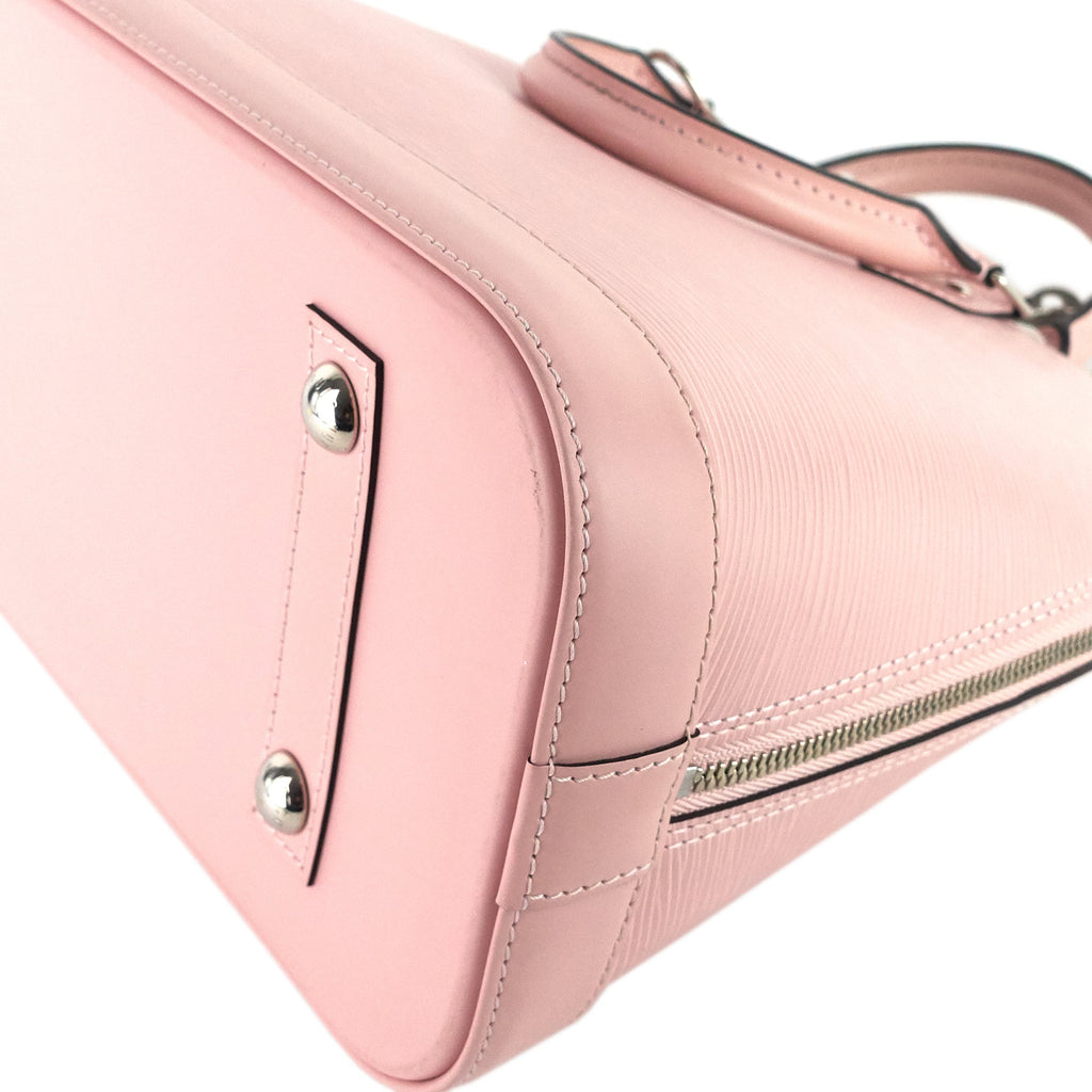Louis Vuitto Alma PM Pink Epi Leather Bag with Charms