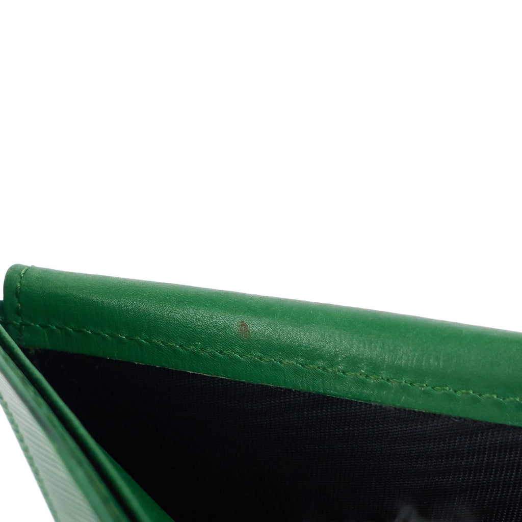 Louis Vuitto Marco Green Epi Leather Bifold Wallet