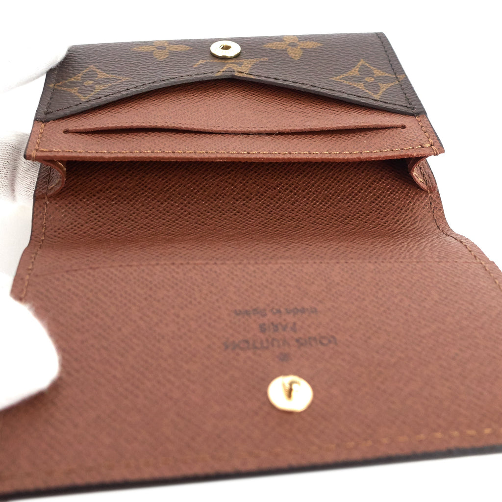Louis Vuitto Card Holder Monogram Canvas Wallet