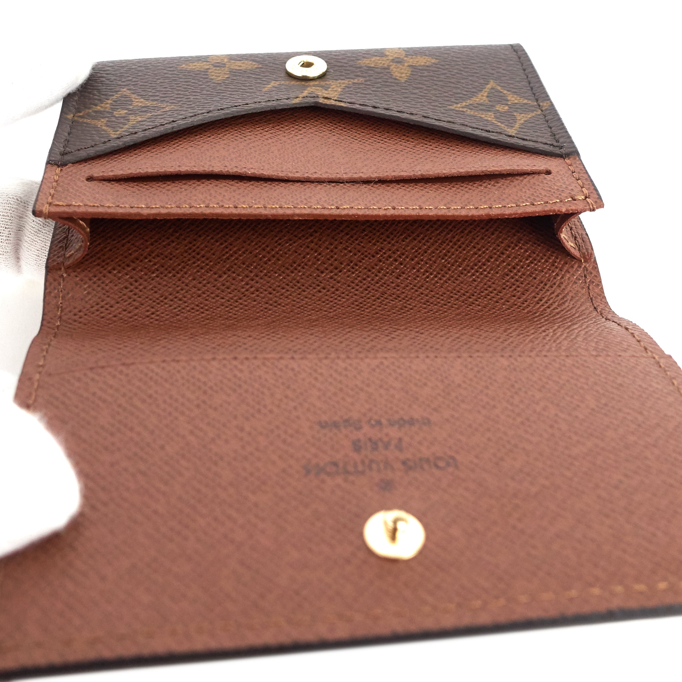 Louis Vuitto Card Holder Monogram Canvas Wallet