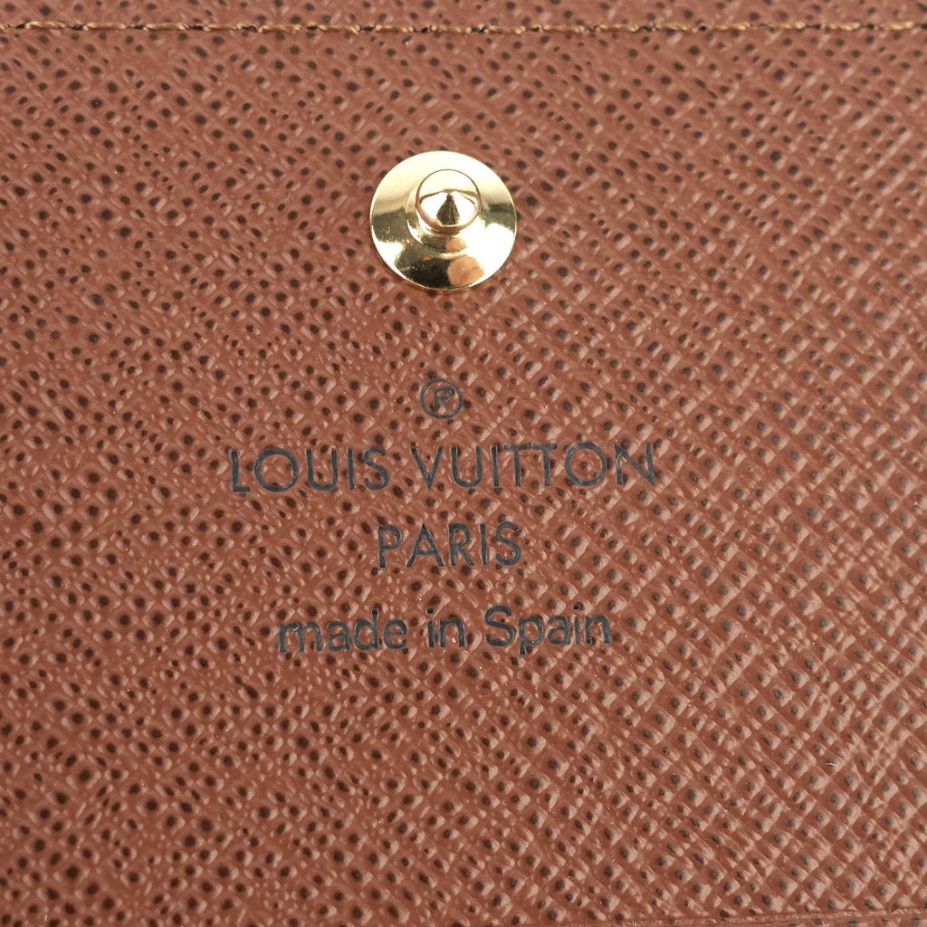 Louis Vuitto Card Holder Monogram Canvas Wallet