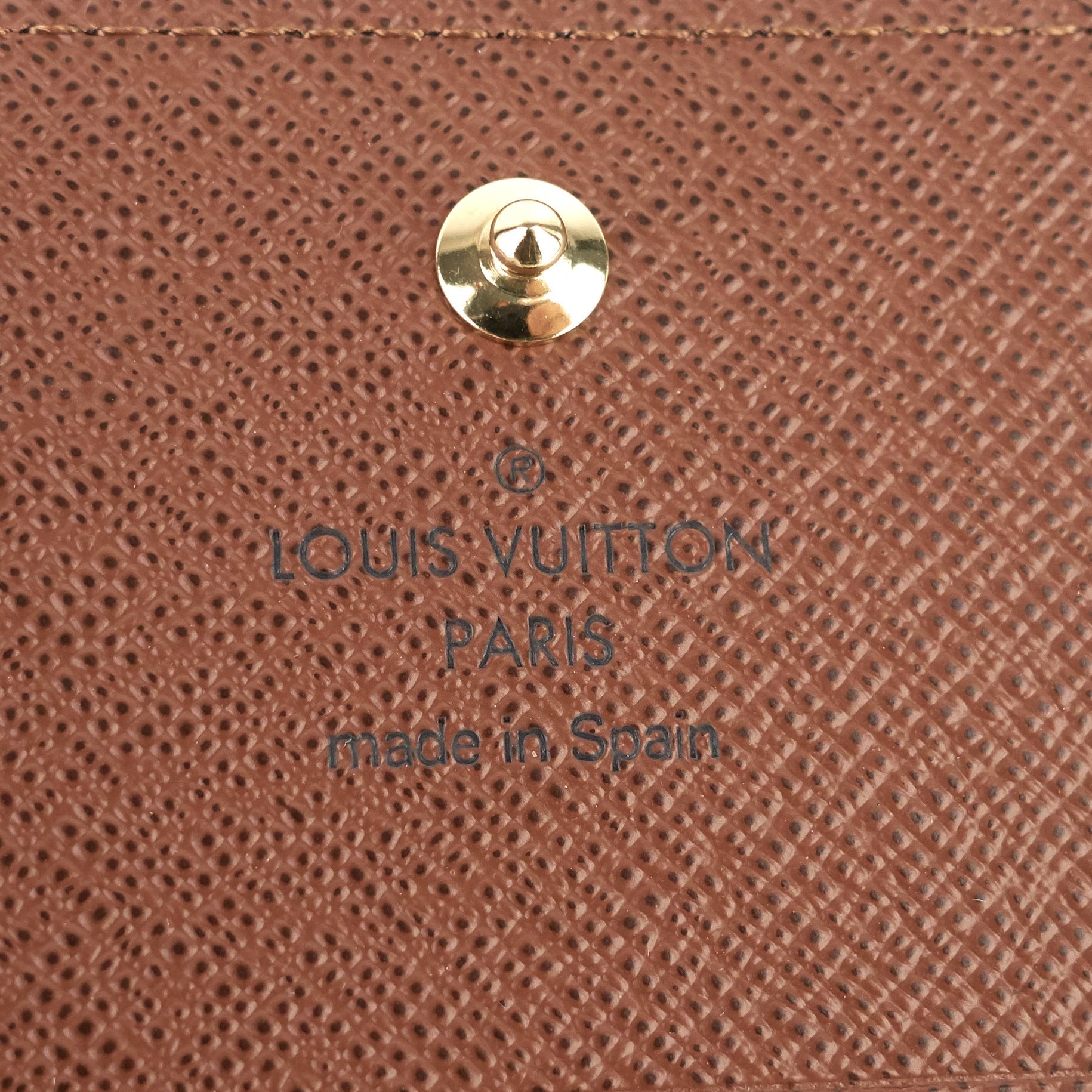 Louis Vuitto Card Holder Monogram Canvas Wallet