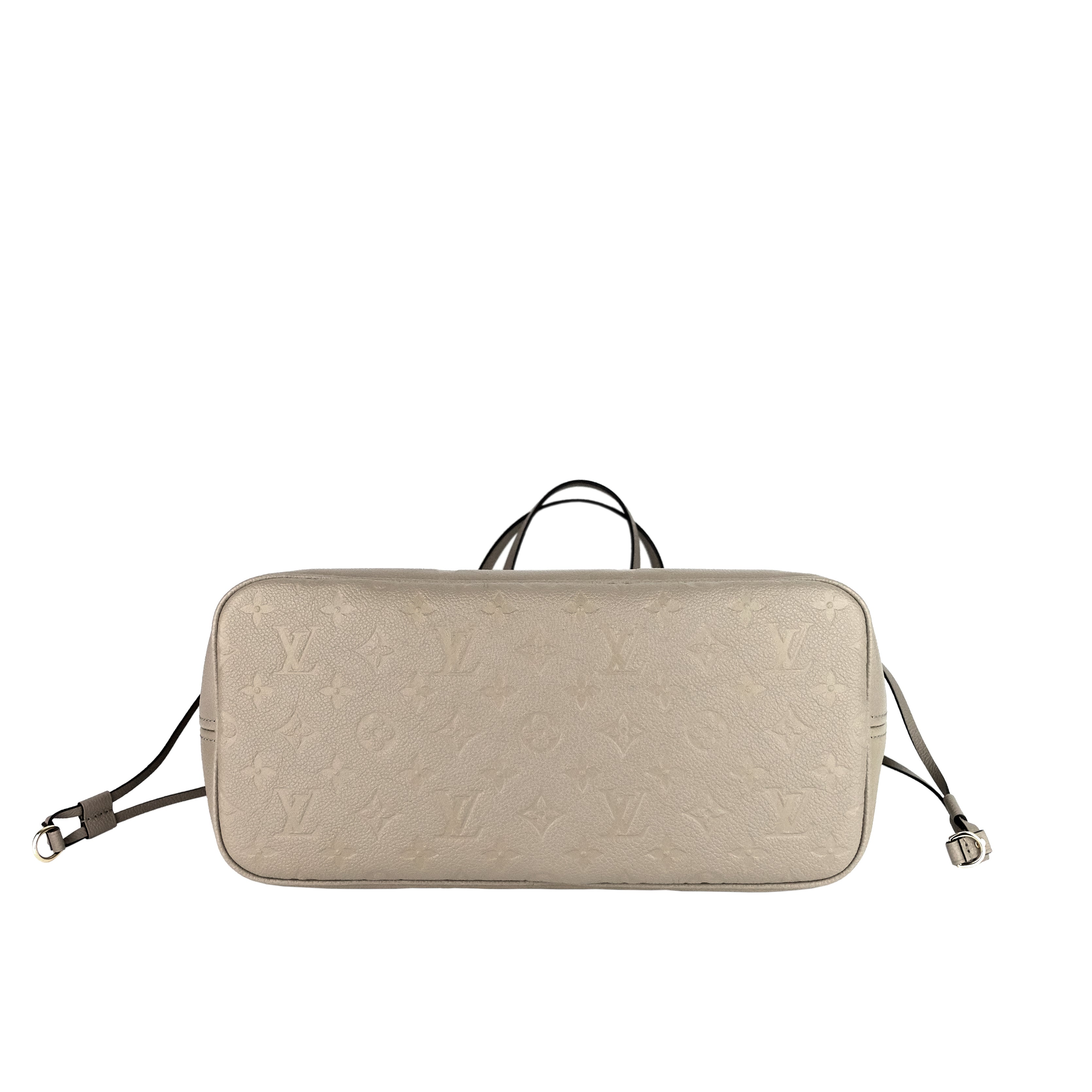 Louis Vuitto Neverfull MM Monogram Empreinte Leather Giant Bag with Pouch