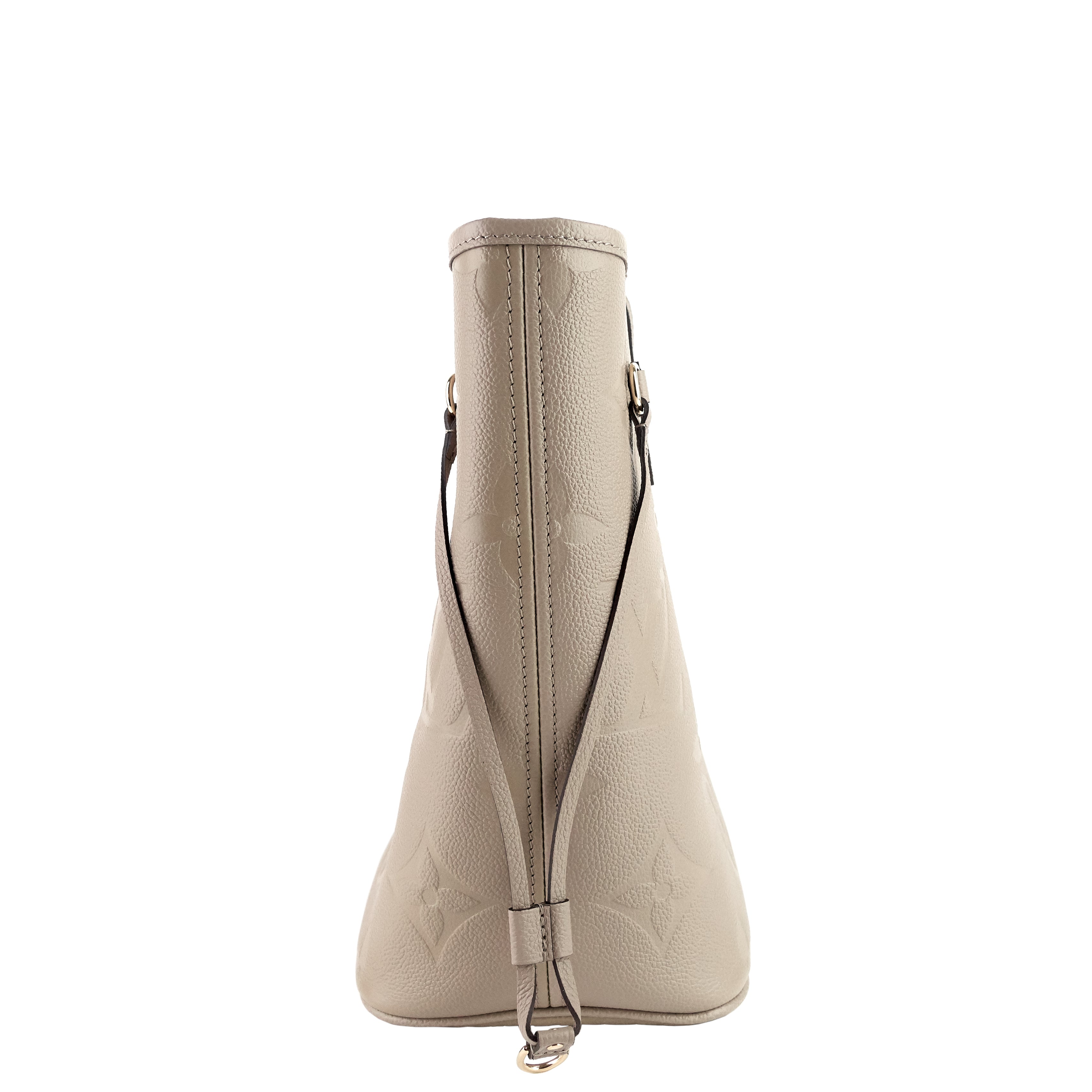Louis Vuitto Neverfull MM Monogram Empreinte Leather Giant Bag with Pouch