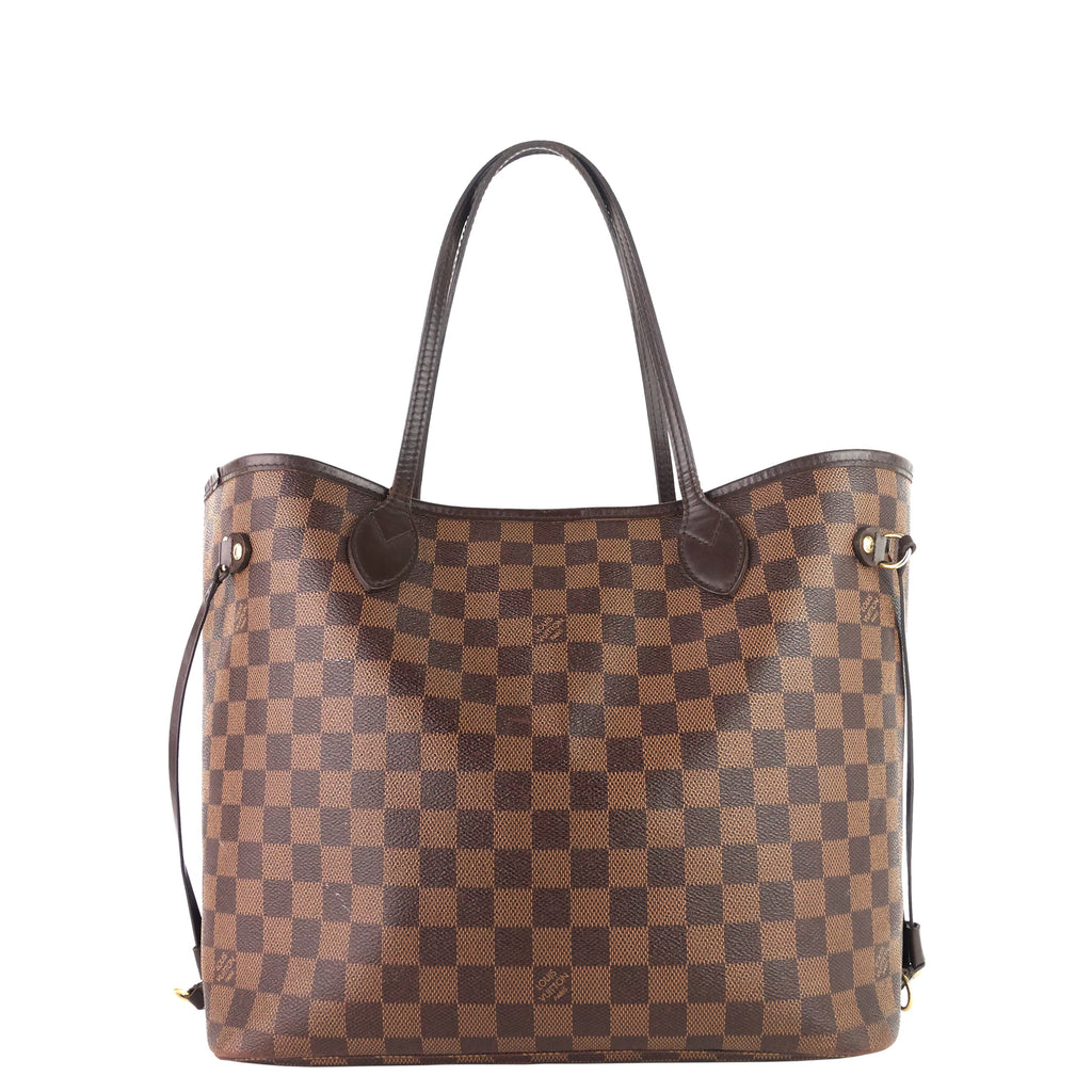 Louis Vuitto Neverfull MM Damier Ebene Canvas Bag