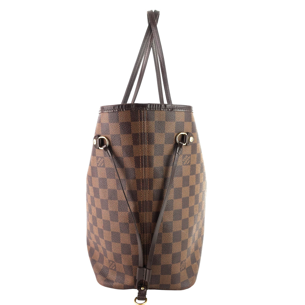 Louis Vuitto Neverfull MM Damier Ebene Canvas Bag