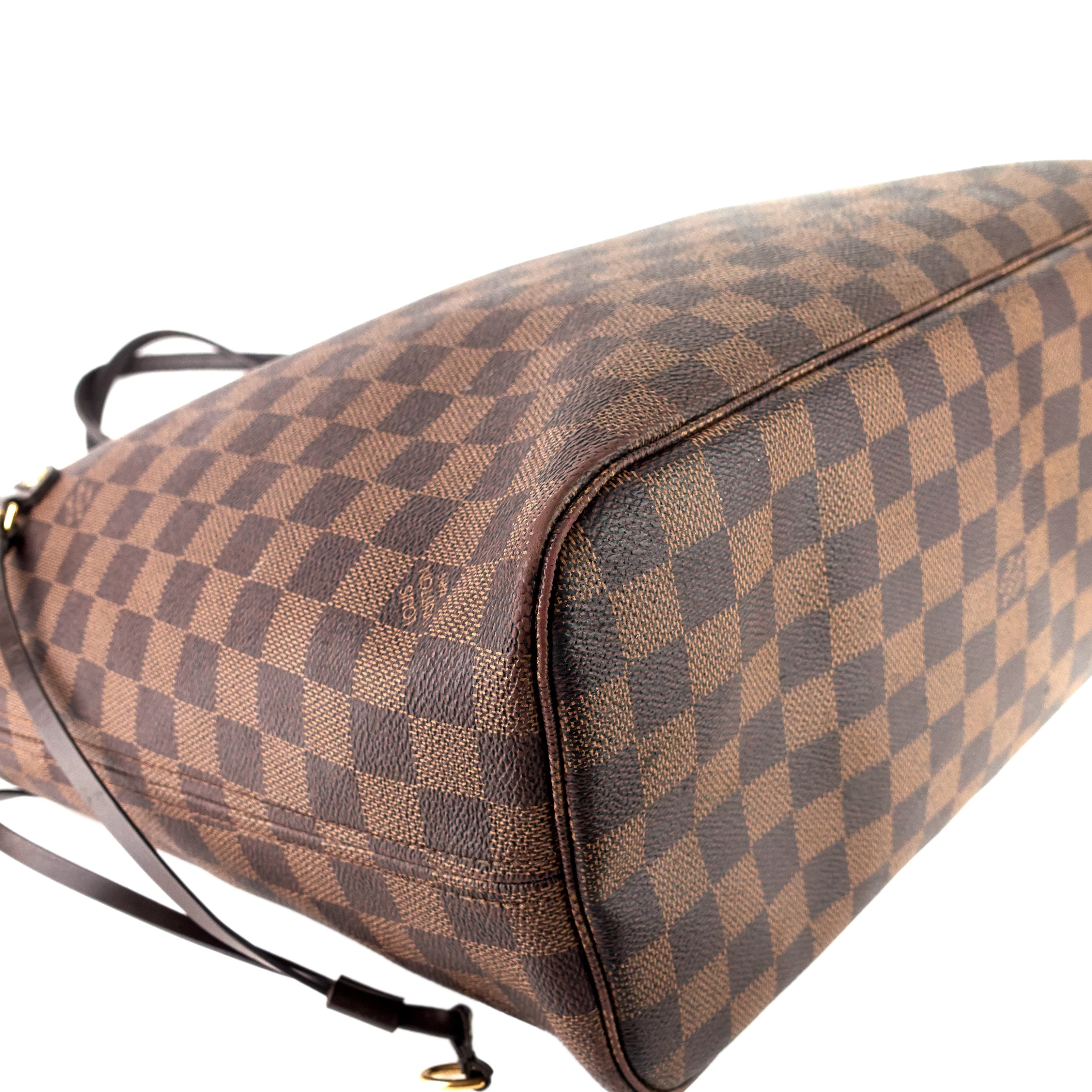 Louis Vuitto Neverfull MM Damier Ebene Canvas Bag