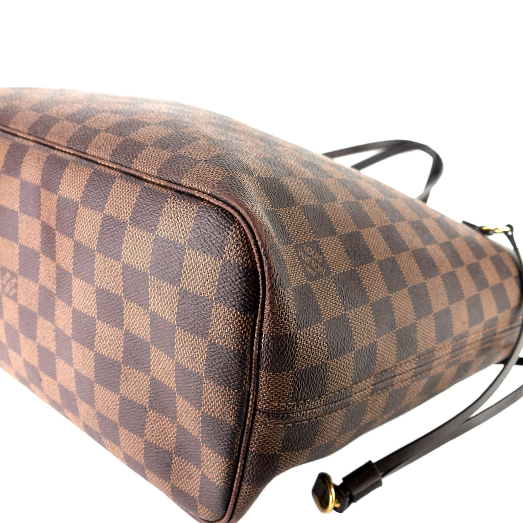 Louis Vuitto Neverfull MM Damier Ebene Canvas Bag