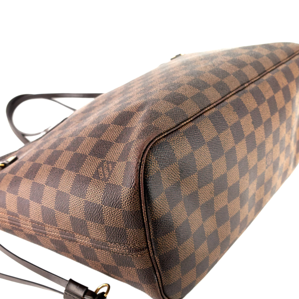 Louis Vuitto Neverfull MM Damier Ebene Canvas Bag