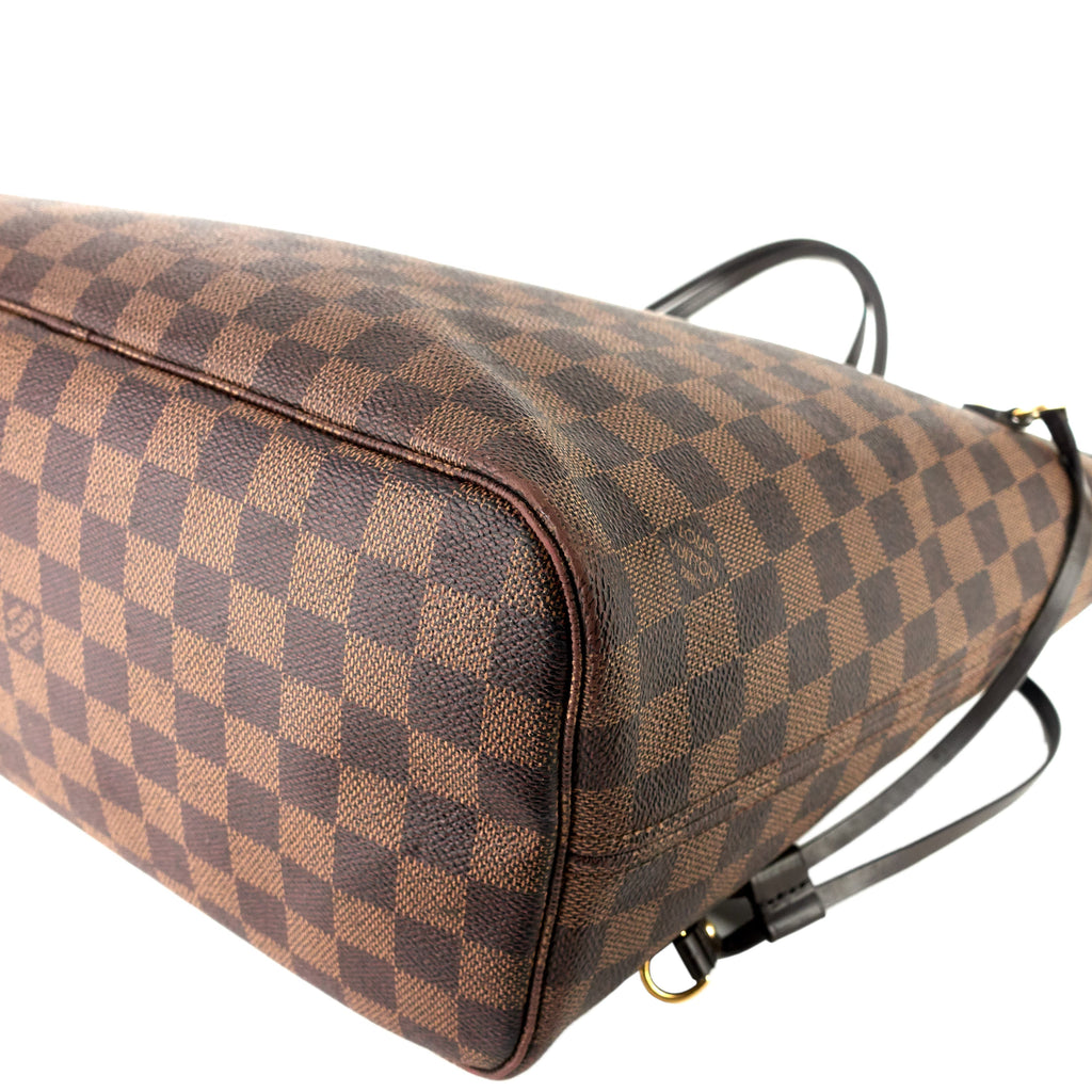 Louis Vuitto Neverfull MM Damier Ebene Canvas Bag