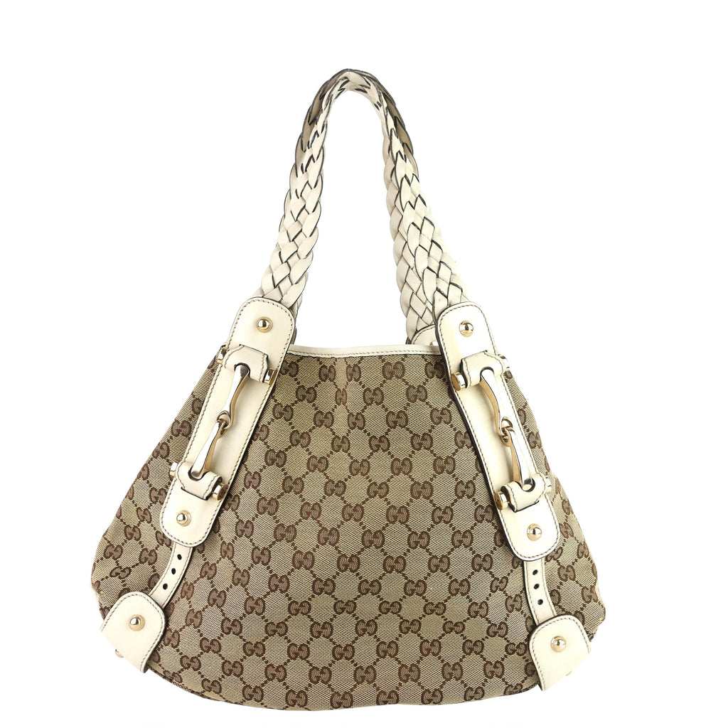 Gucci Pelham Monogram Canvas Hobo Bag
