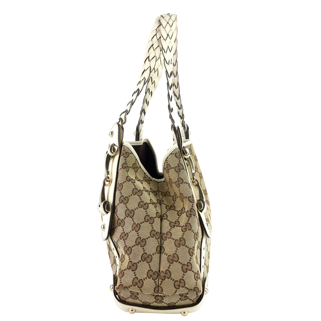 Gucci Pelham Monogram Canvas Hobo Bag