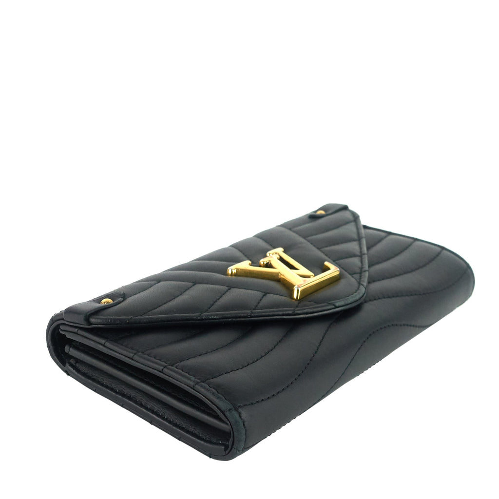 Louis Vuitto New Wave Calfskin Leather Long Wallet