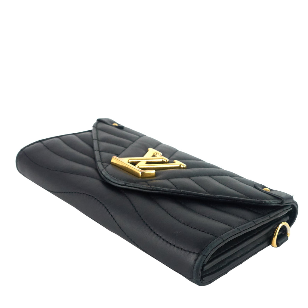 Louis Vuitto New Wave Calfskin Leather Long Wallet