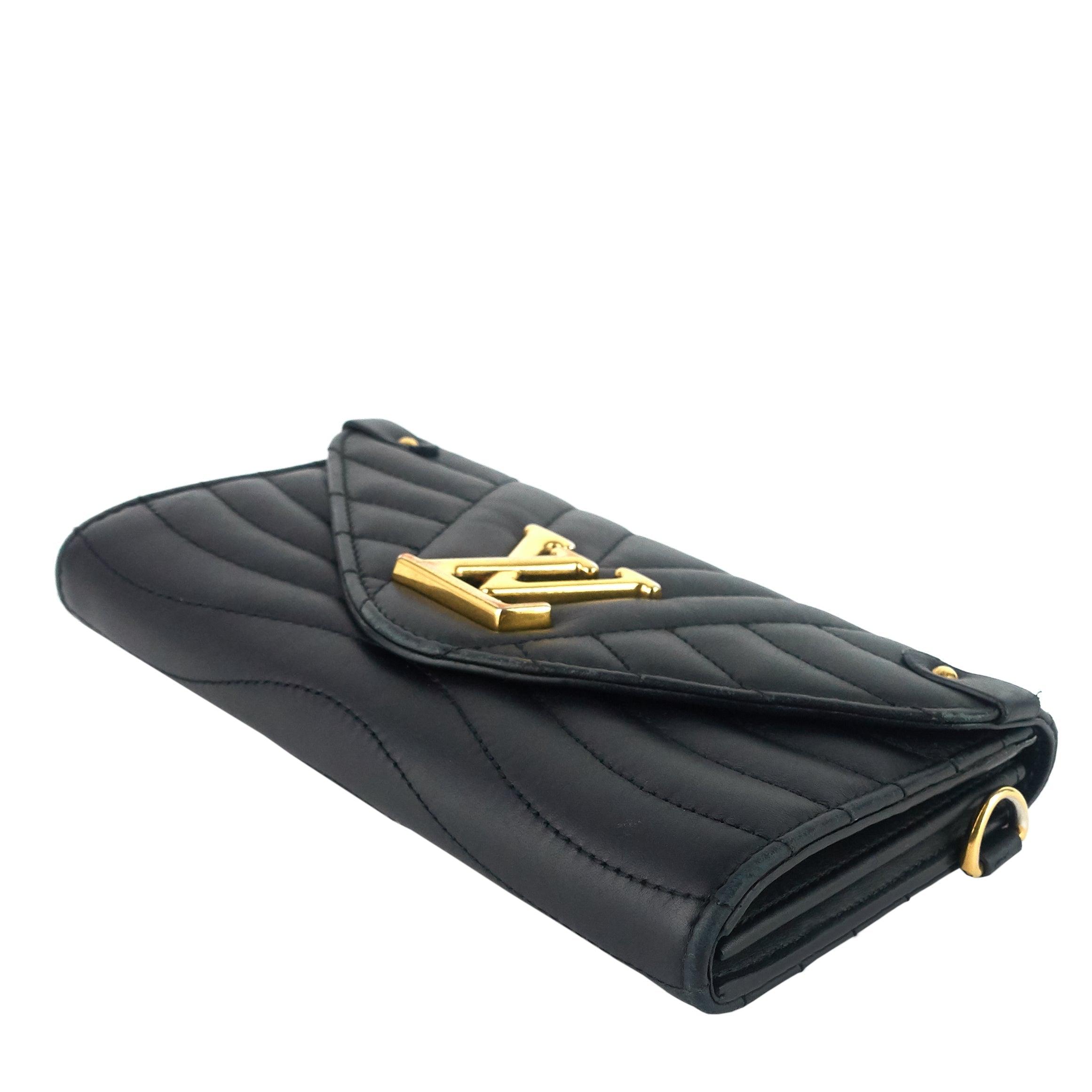 Louis Vuitto New Wave Calfskin Leather Long Wallet