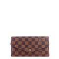 Louis Vuitto Sarah Damier Ebene Canvas Wallet