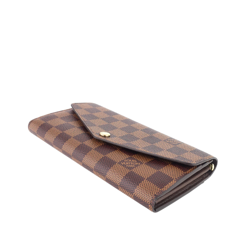 Louis Vuitto Sarah Damier Ebene Canvas Wallet
