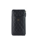 Chanel Quilted Caviar Leather Classic Flat Wallet