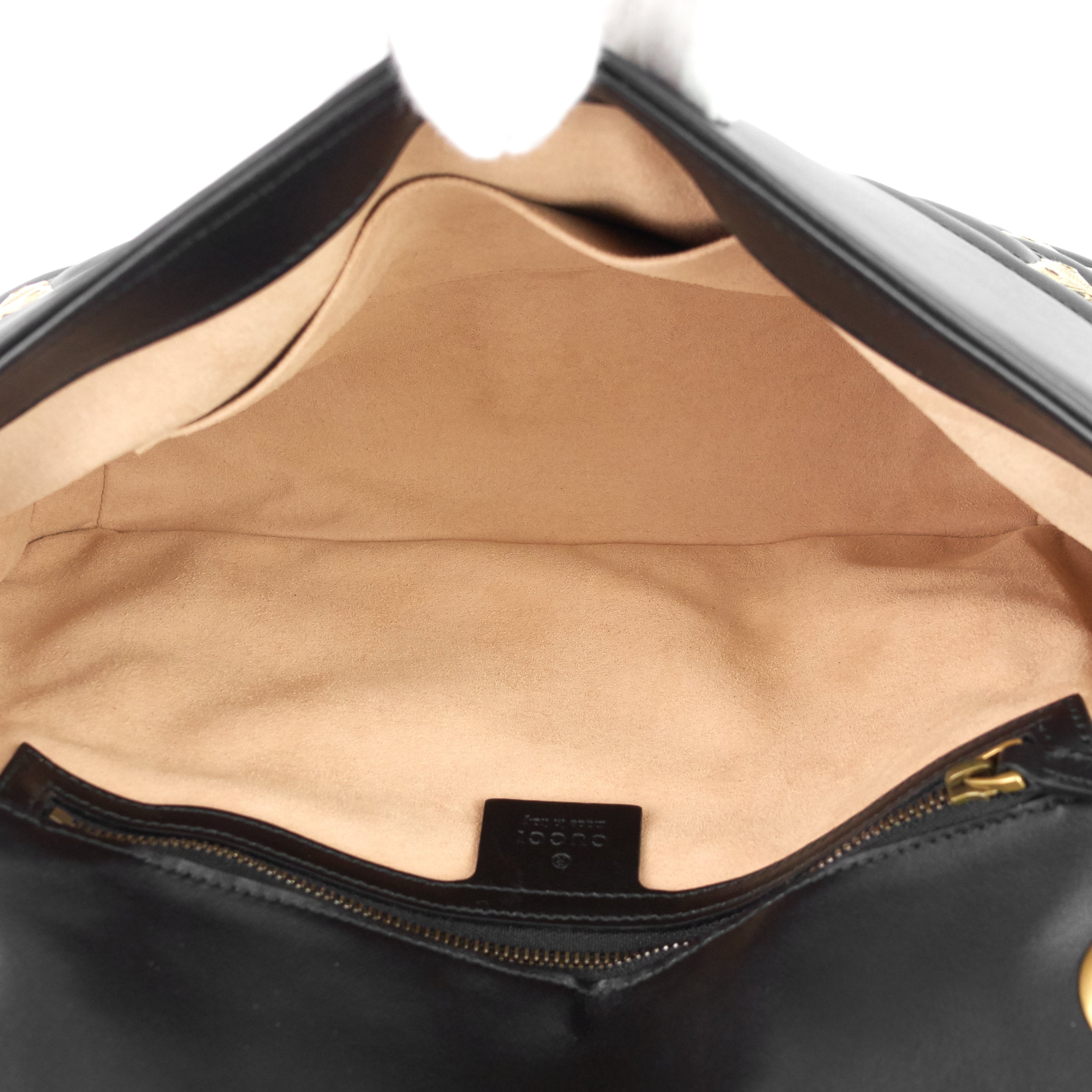 Gucci GG Marmont Medium Insects MatelassÃ© Leather Bag