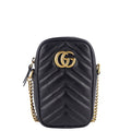Gucci Marmont Vertical Wallet on Chain Phone Pouch