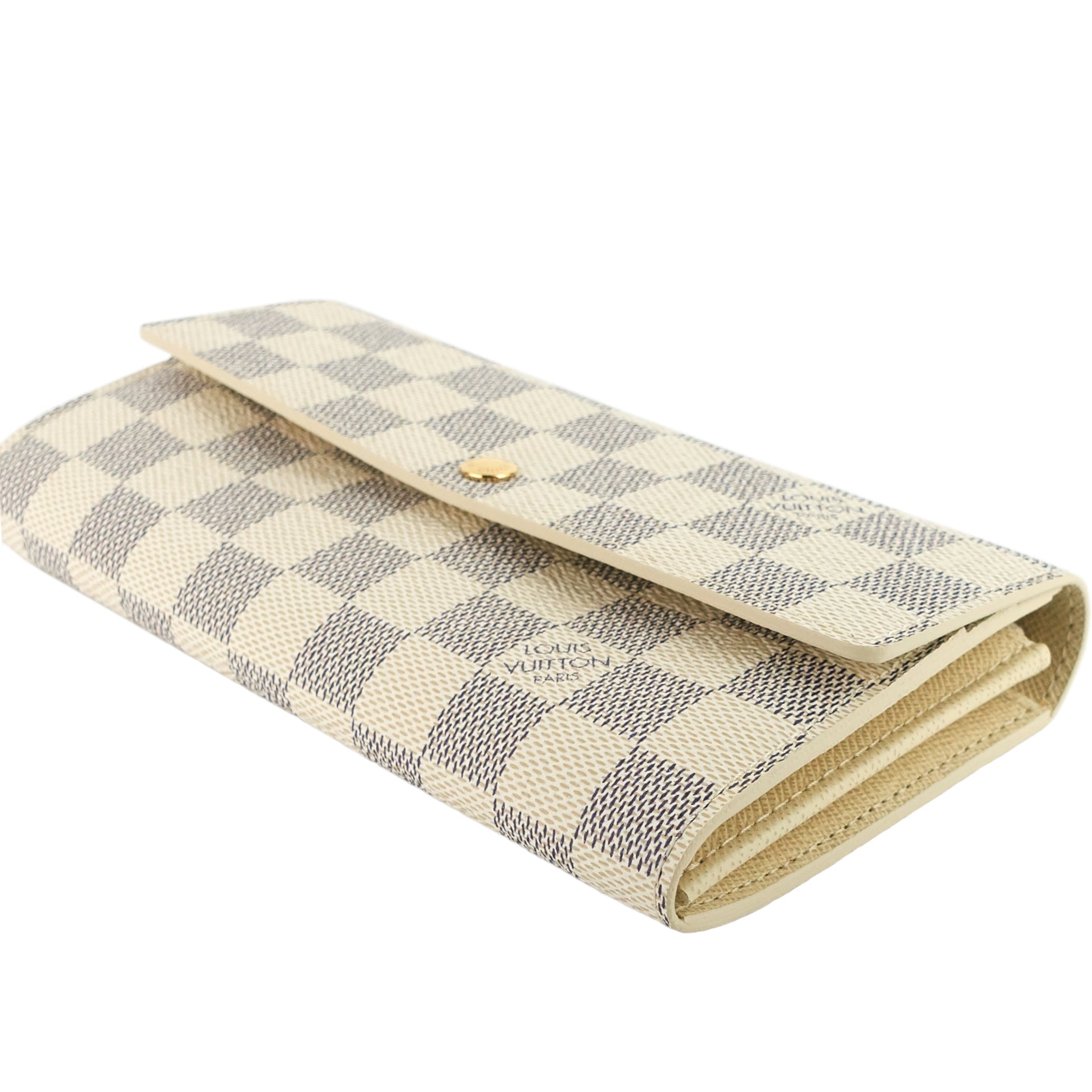 Louis Vuitto Sarah Damier Azure Canvas Wallet