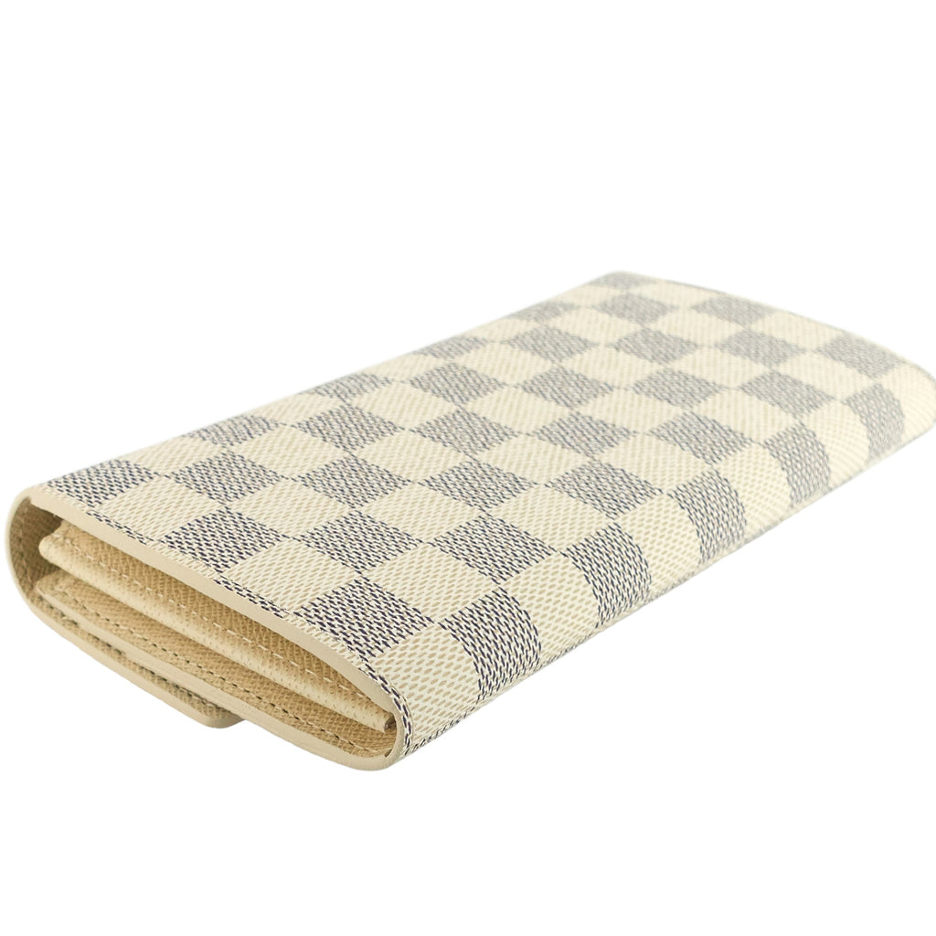Louis Vuitto Sarah Damier Azure Canvas Wallet