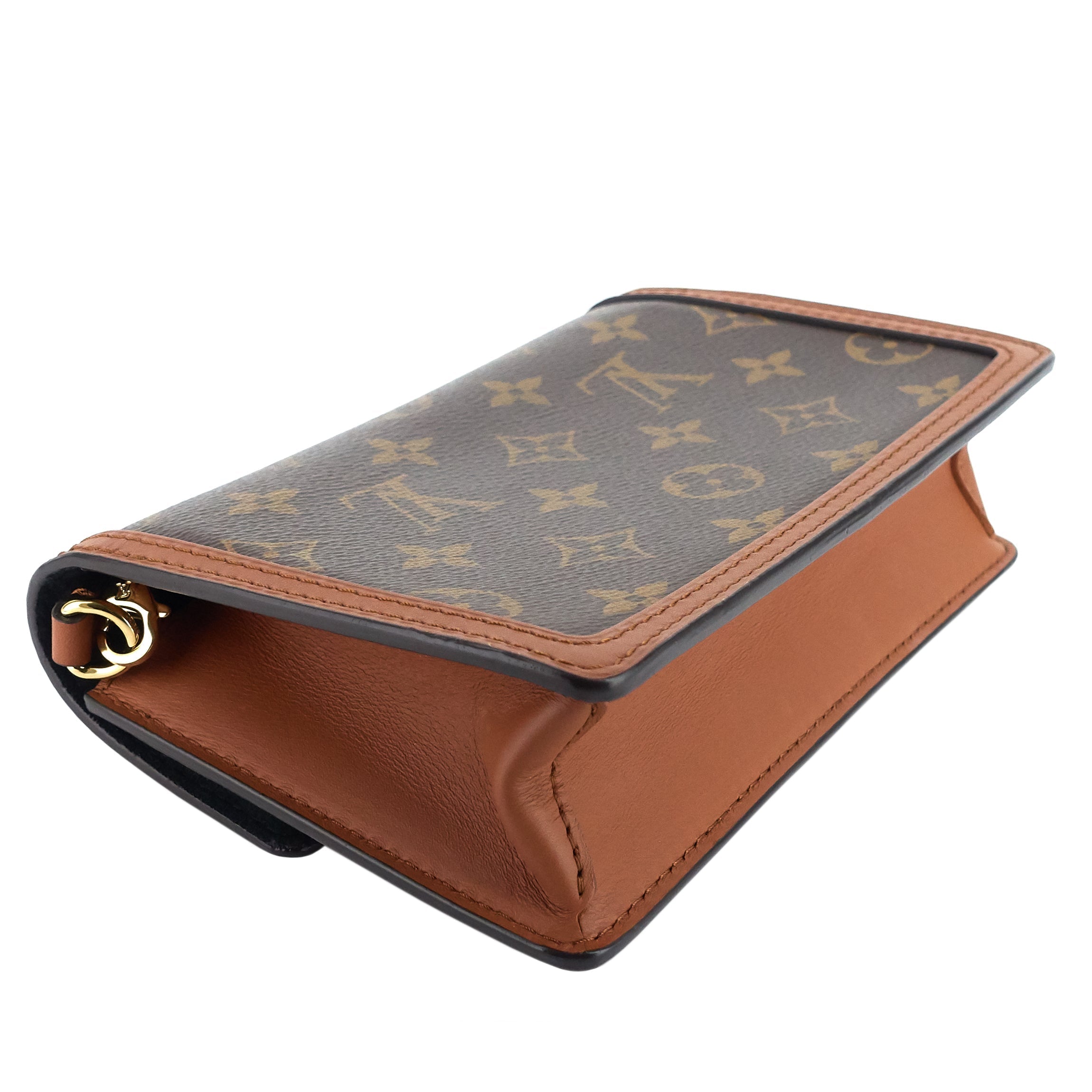 Louis Vuitto Dauphine Chain Wallet Reverse Monogram Bag