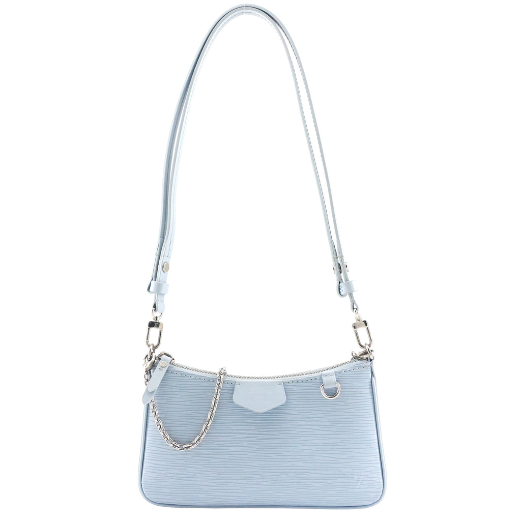 Louis Vuitto Easy Pouch on Strap Blue Epi Leather Bag