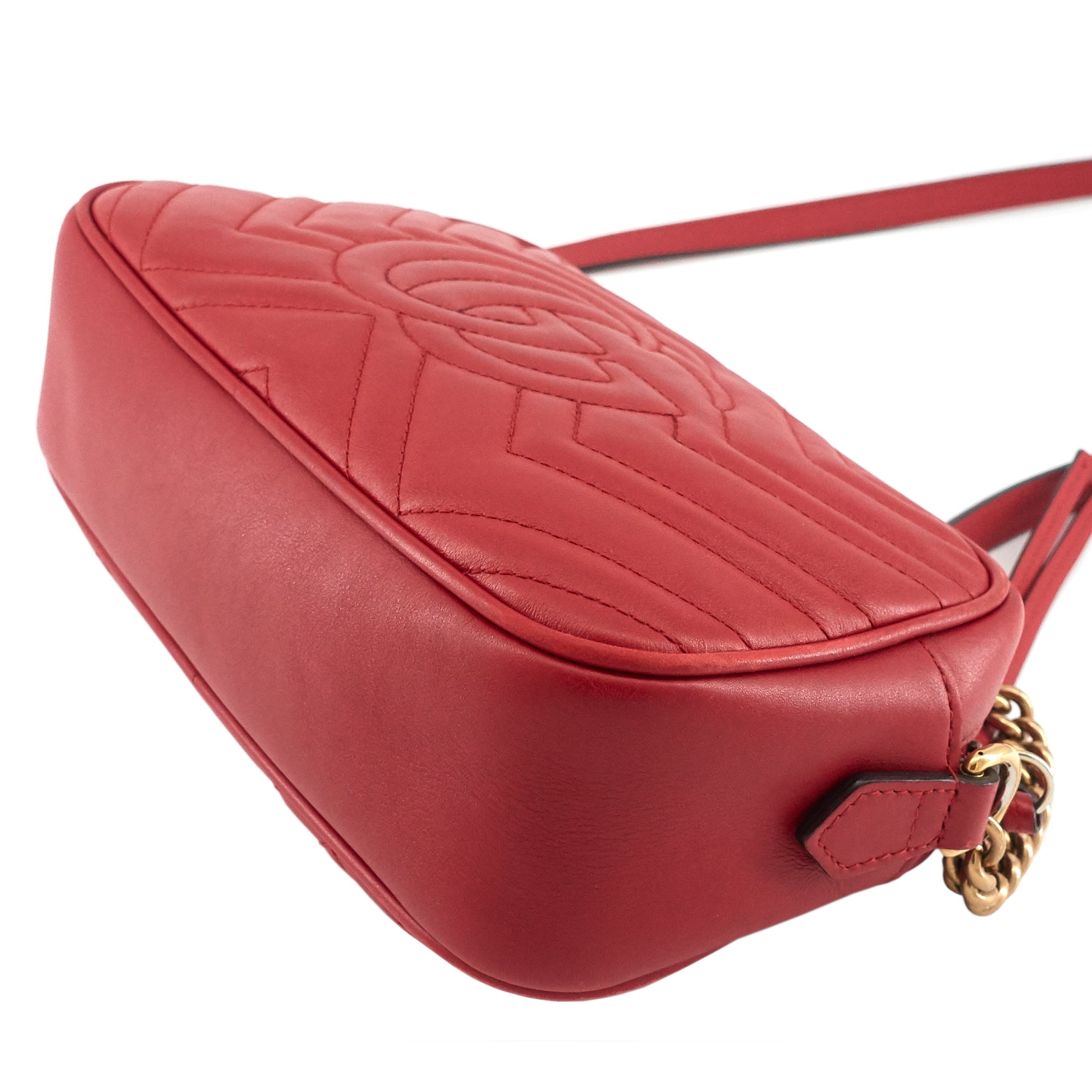 Gucci GG Marmont Small MatelassÃ© Calfskin Shoulder Bag
