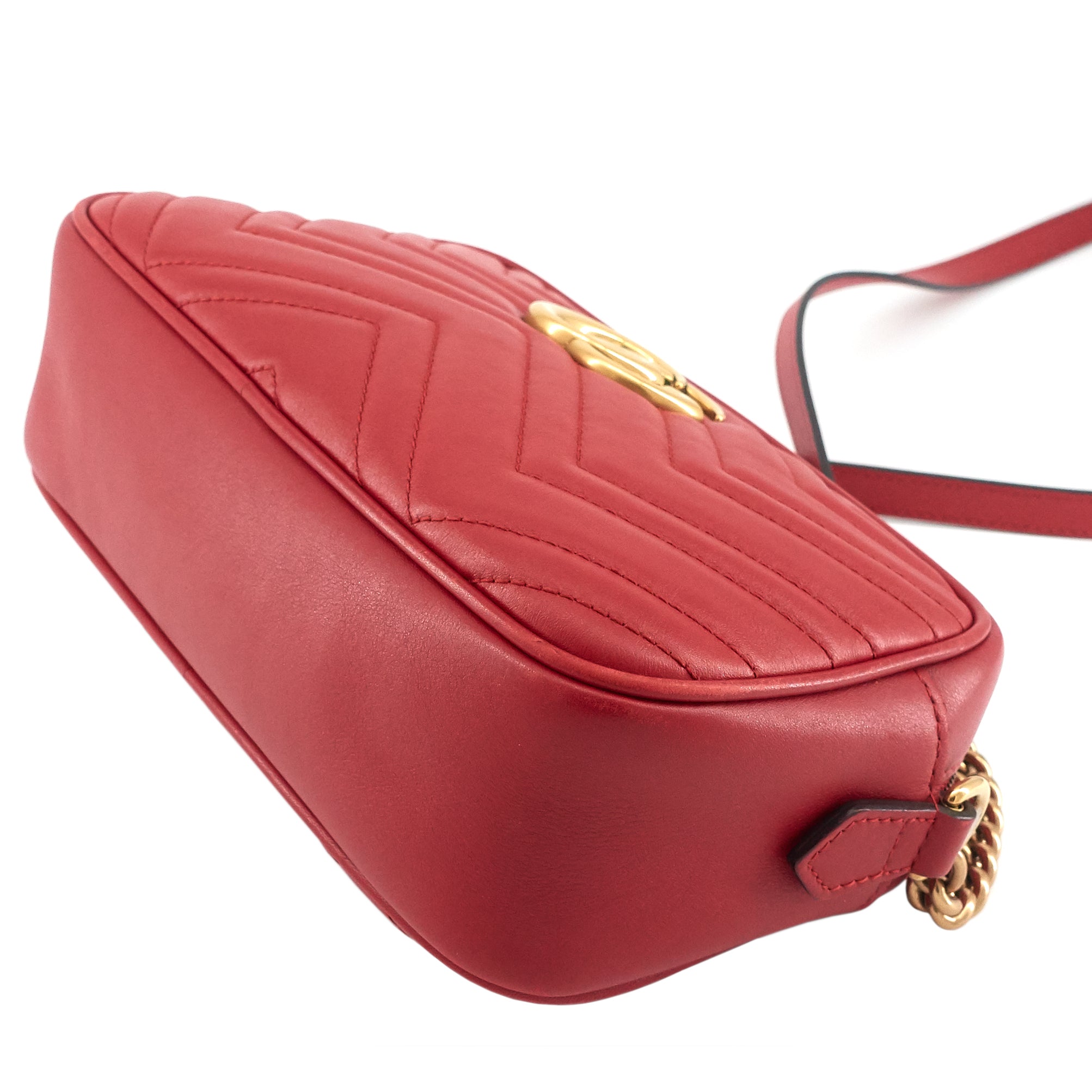 Gucci GG Marmont Small MatelassÃ© Calfskin Shoulder Bag