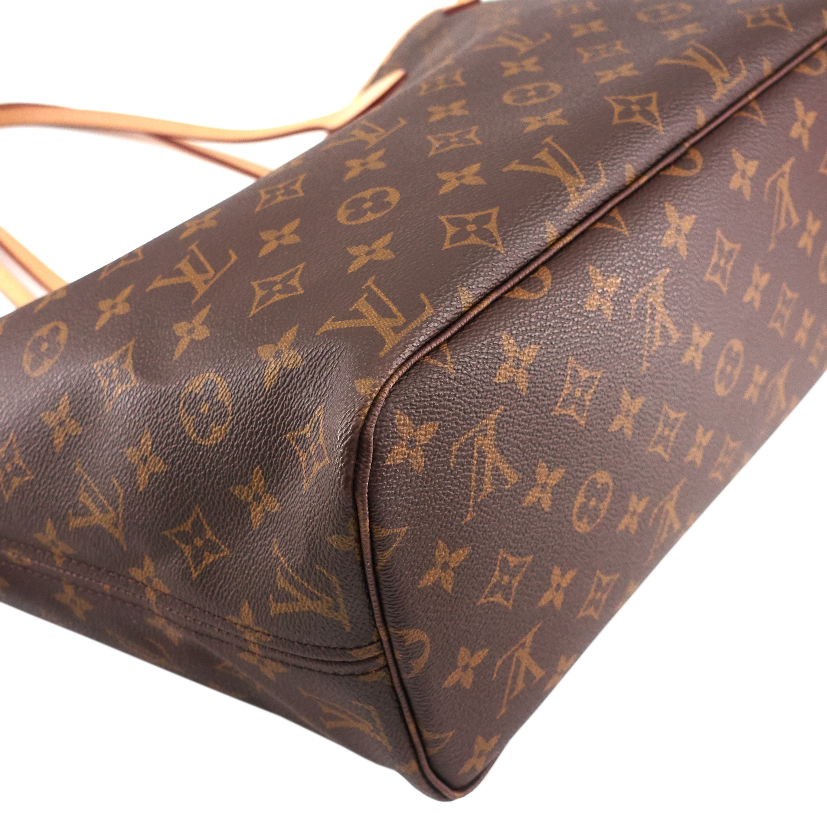Louis Vuitto Neverfull MM Monogram Canvas Tote Bag with Pochette