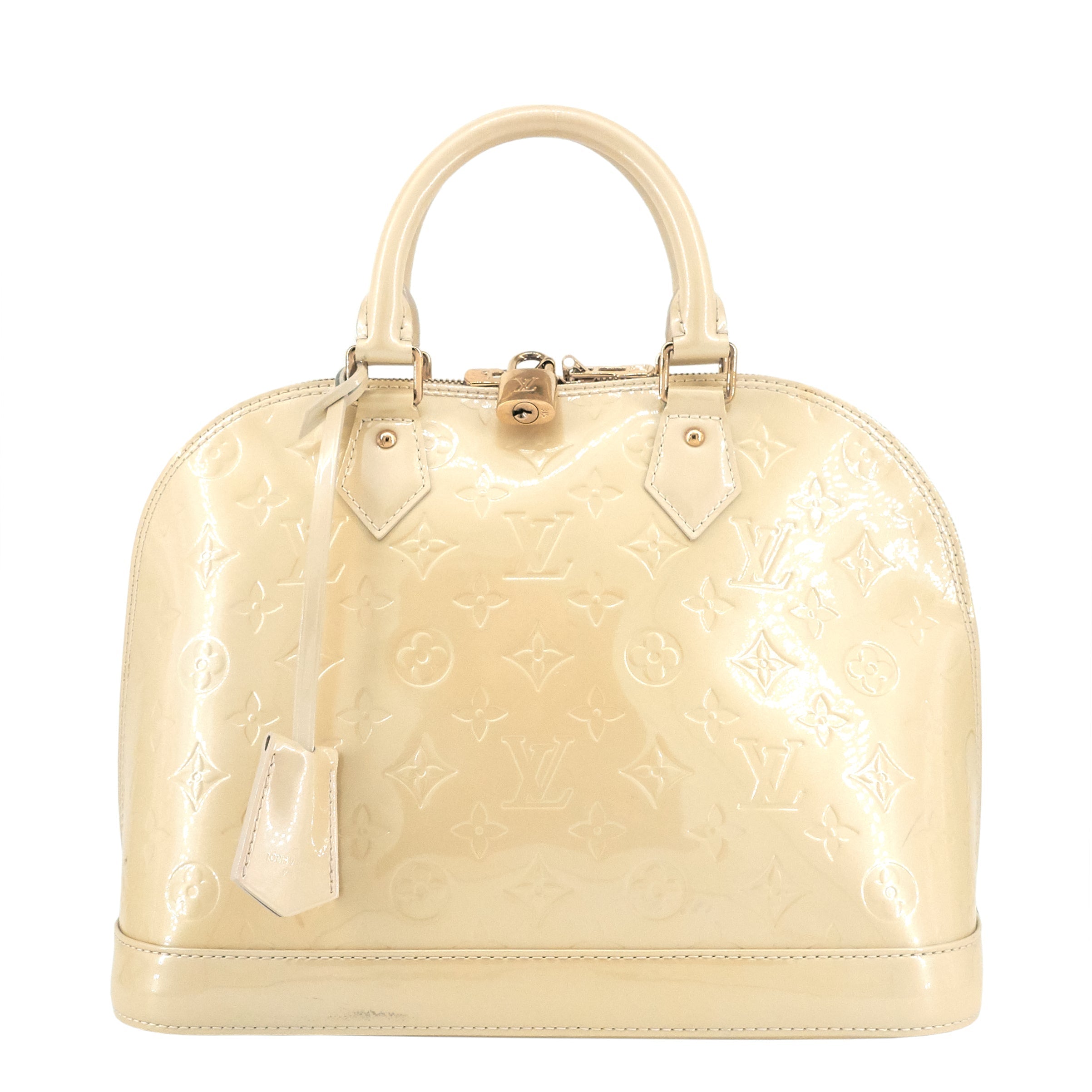 Louis Vuitto Alma PM Monogram Vernis Leather Handbag